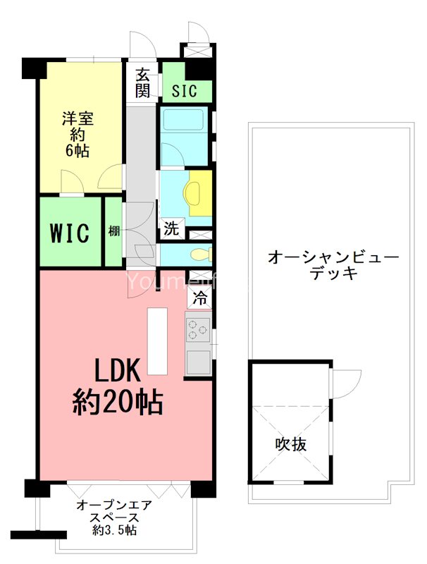 藤沢市片瀬海岸のマンションの間取り