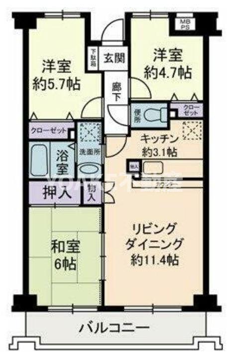 エントピアつきみ野の間取り