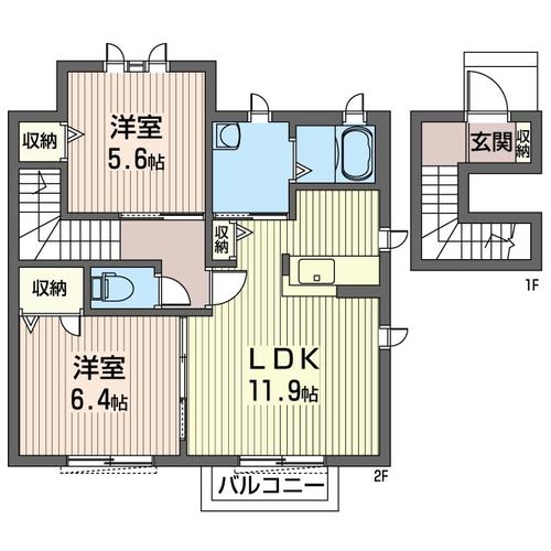 エバーループAの間取り