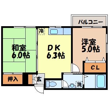 アミティI（木鉢町）の間取り