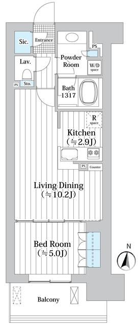 世田谷区砧のマンションの間取り