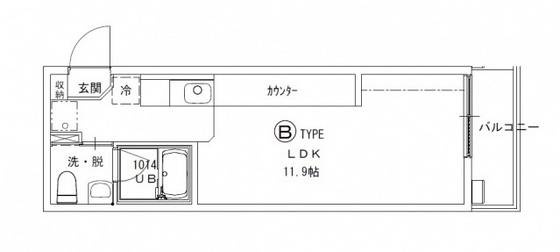 広島市佐伯区五日市町大字石内のアパートの間取り