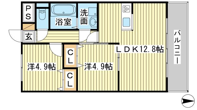 MISTRAL北条宮の町の間取り