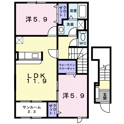 ゼファーの間取り