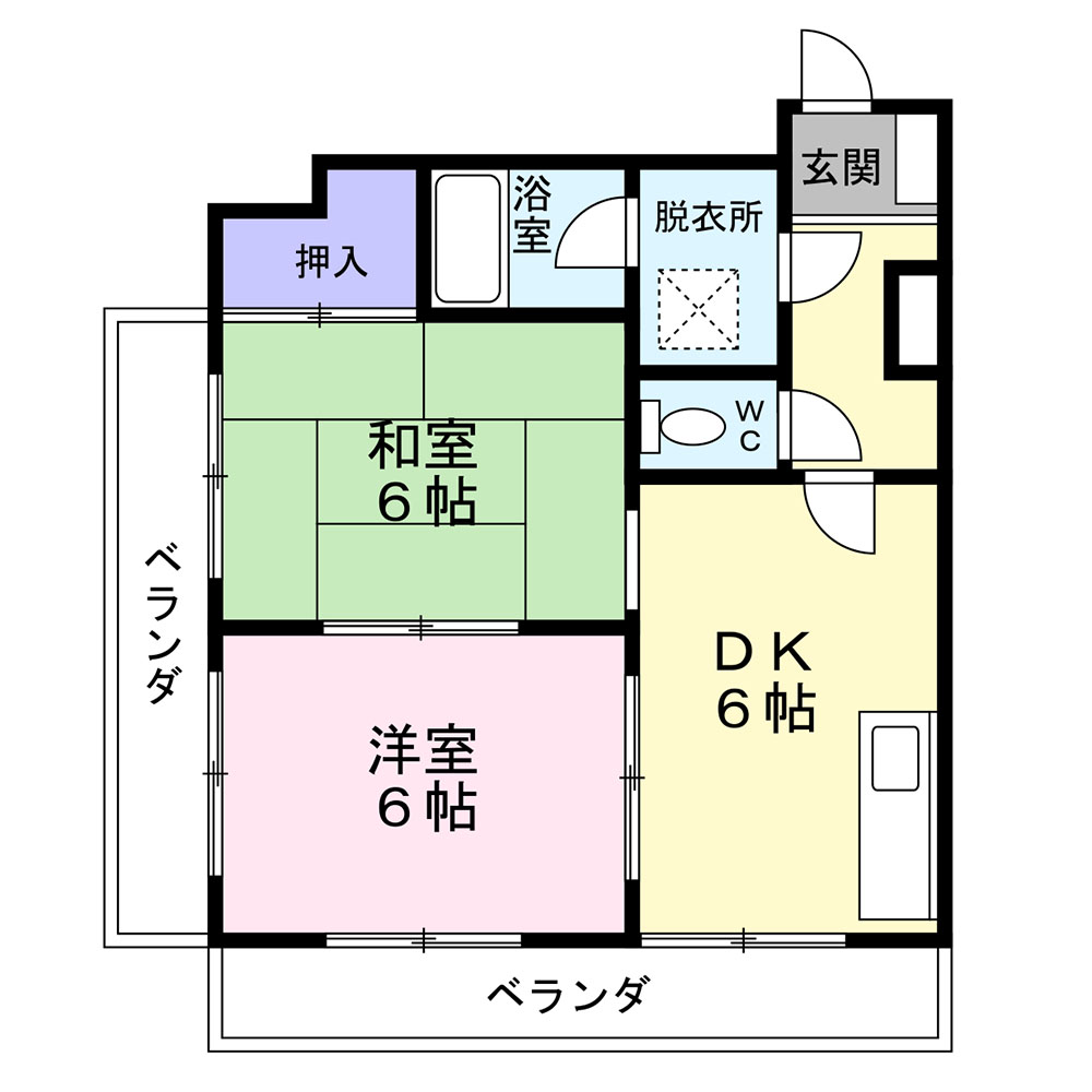 シティコーポ春田の間取り