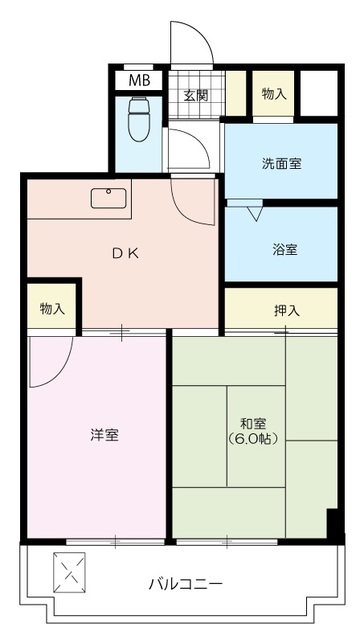 アセット市川の間取り