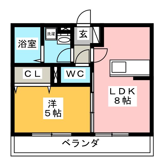 コンフォルト白山の間取り