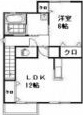 ムゲンハイツ若草Cの間取り