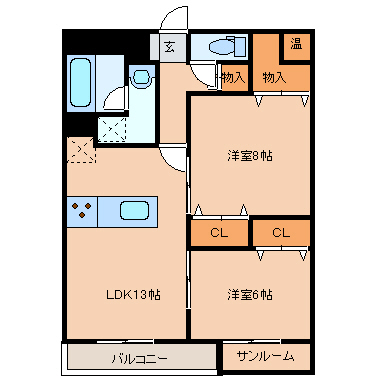 センチュリーミューゼの間取り