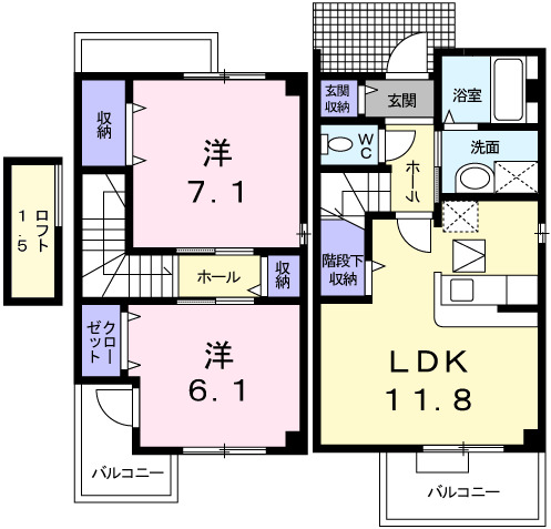 モーニング　グローリーの間取り