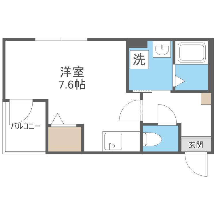 そよ風とラテとの間取り