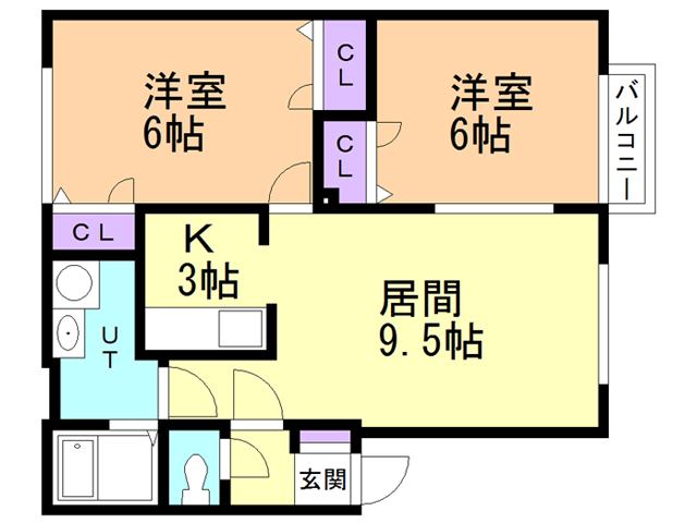 フォレパルクＣの間取り