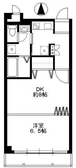 足立区江北のマンションの間取り