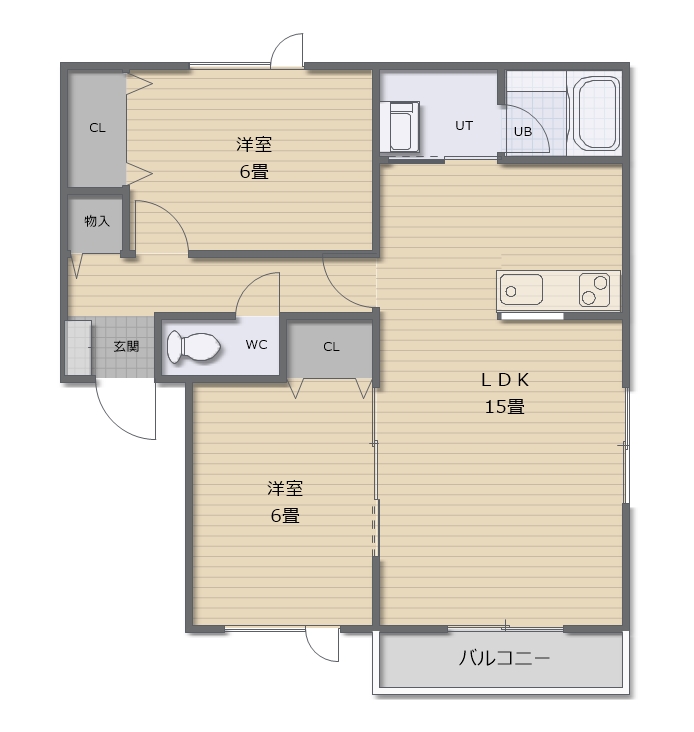 ラメゾンドルシオンの間取り