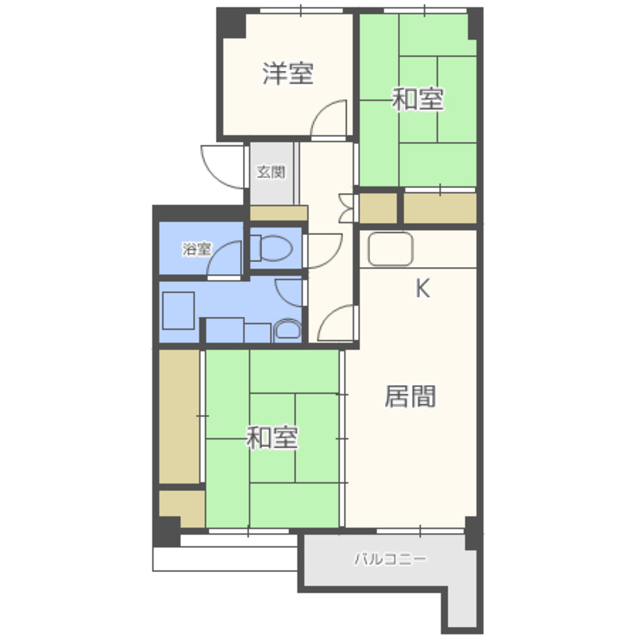 あさひマンション福岡の間取り