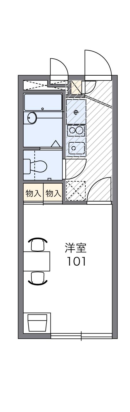 レオパレスＳＥＲＡＩの間取り