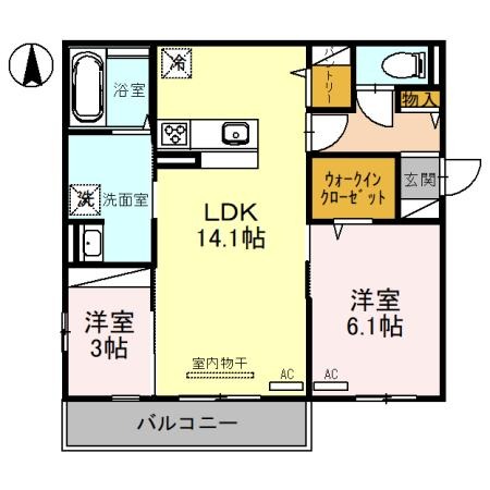 スペチアーレ墨江の間取り