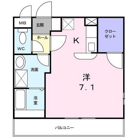 鎌倉市大船のアパートの間取り