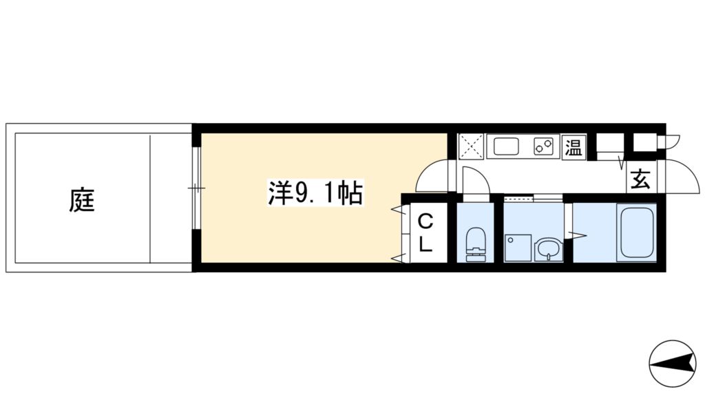 御所西室町サンハイツの間取り