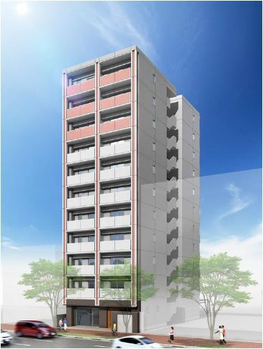 建物外観　2017年3月完成のオートロック付マンションです。