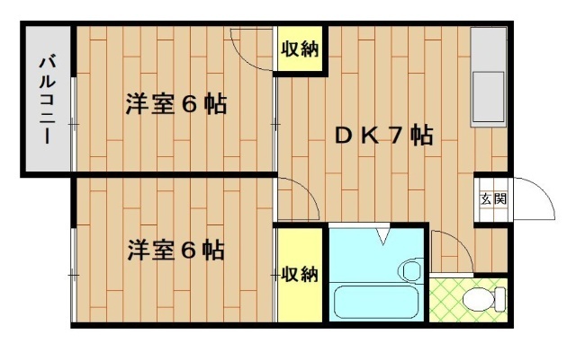 ハイツパーシモンの間取り
