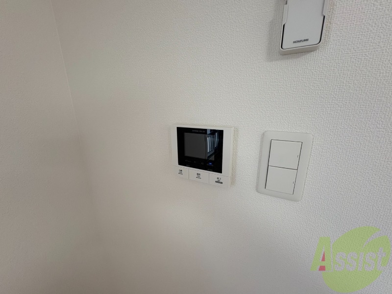 セキュリティ　ＴＶモニター付インターホンです。来客者の顔が見えるので安心！