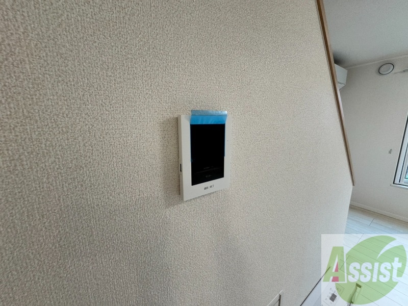 セキュリティ　モニタ付インターホンでセキュリティ面も安心です。