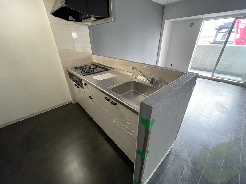 キッチン　２口システムキッチンなので、すぐお料理に使えます！