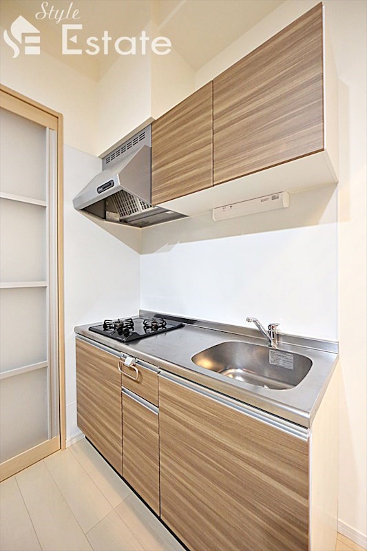 キッチン　二口ガスコンロ付★キッチン