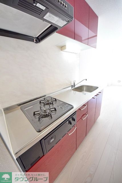 キッチン　嬉しい２口コンロ付きシステムキッチン