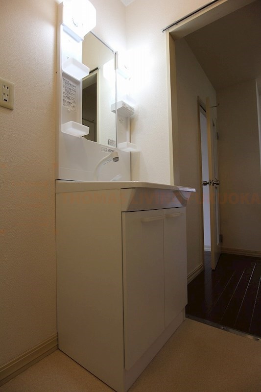 洗面設備　・リノベーション前の写真です