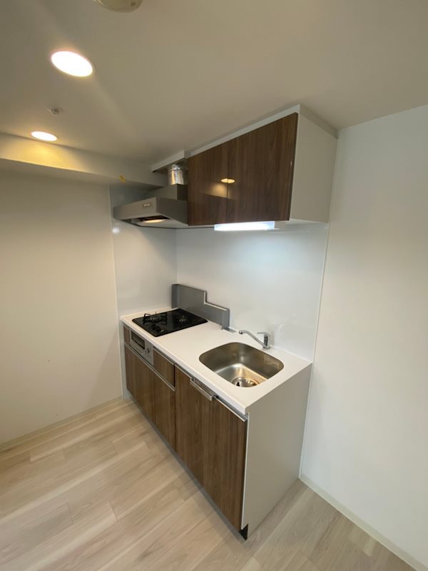 キッチン　コンパクトなキッチンで掃除もラクラク