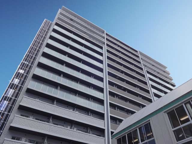 建物外観　存在感のあるマンションが完成☆