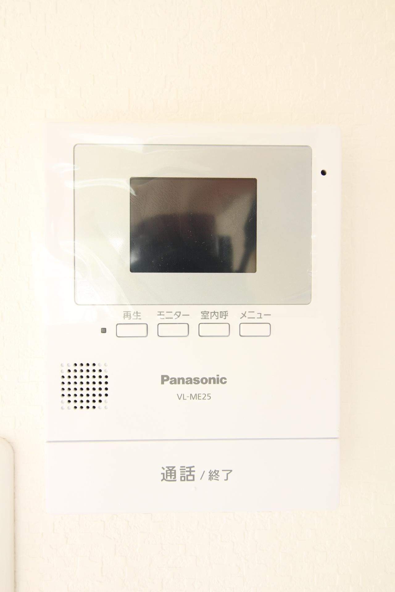 セキュリティ　セキュリティには欠かせないモニター付インターフォン完備です！