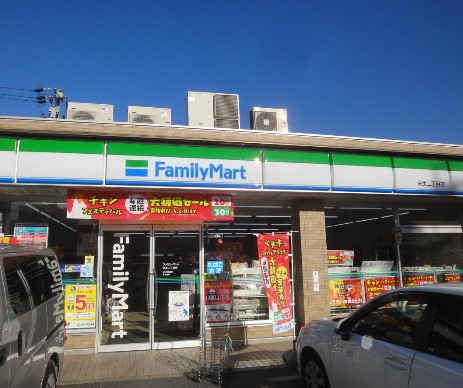 コンビニ　ファミリーマート 栄生二丁目店（コンビニ）まで383m