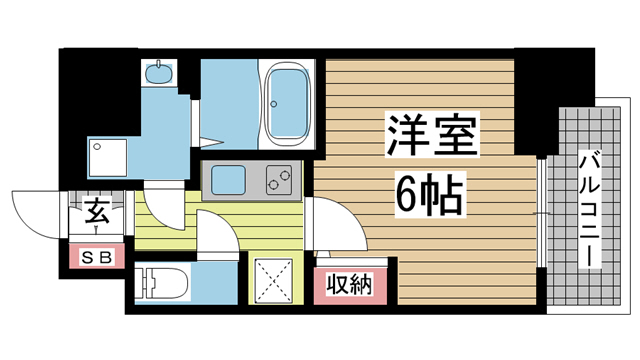 エスリード神戸三宮の間取り写真
