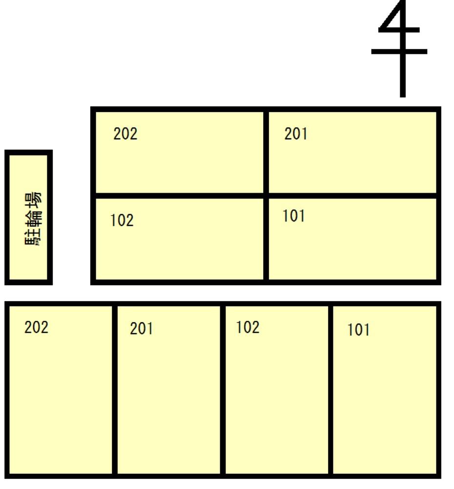 駐車場　配置図です。