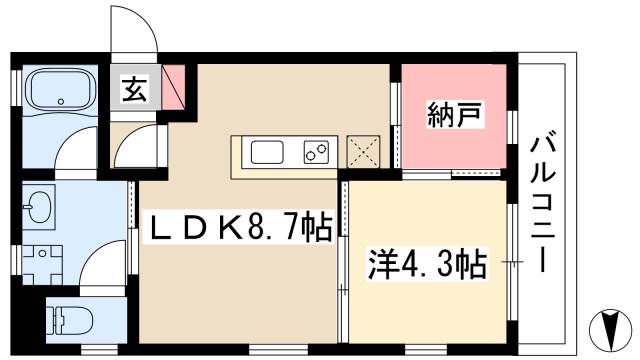 コンフォートシティの間取り写真