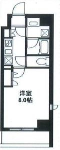 都営大江戸線 森下駅 徒歩3分 7階建 築17年の間取り写真