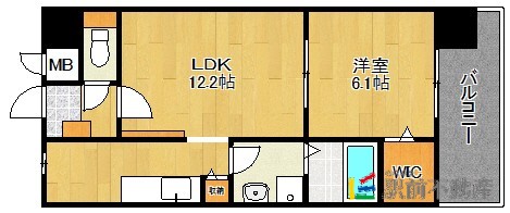 地下鉄七隈線 橋本駅 徒歩18分 9階建 築17年の間取り写真