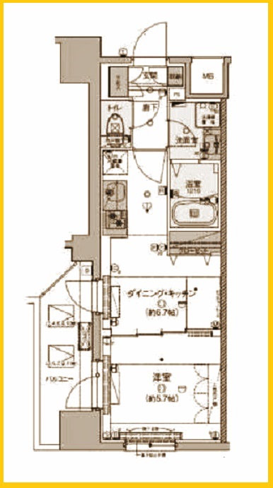 リヴシティ横濱新川町弐番館の間取り写真