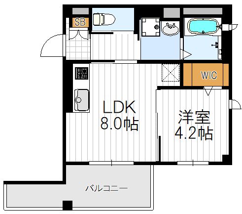 Costa北河堀の間取り写真