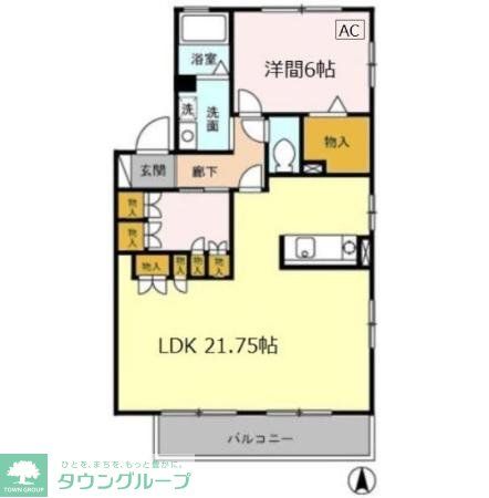 クレールBの間取り写真