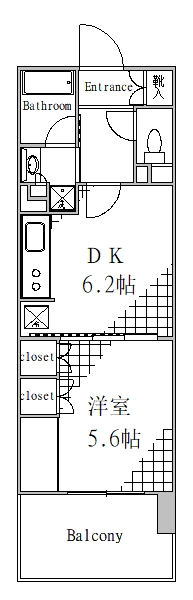 東京メトロ半蔵門線 押上駅 徒歩5分 7階建 築21年の間取り写真