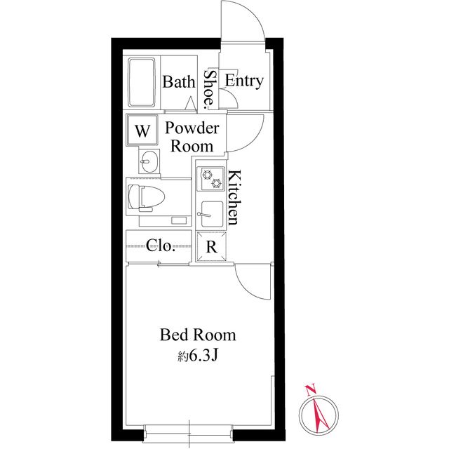 アバンティア北新宿の間取り写真