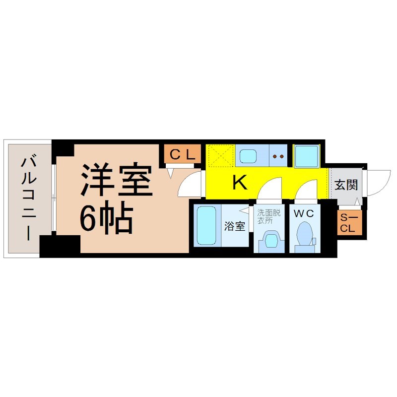 地下鉄鶴舞線 大須観音駅 徒歩5分 15階建 築4年の間取り写真