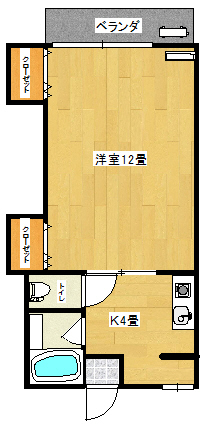 仙台市宮城野区福室のアパートの間取り