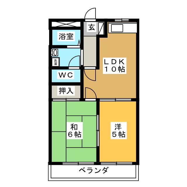 セントラルパークＢの間取り