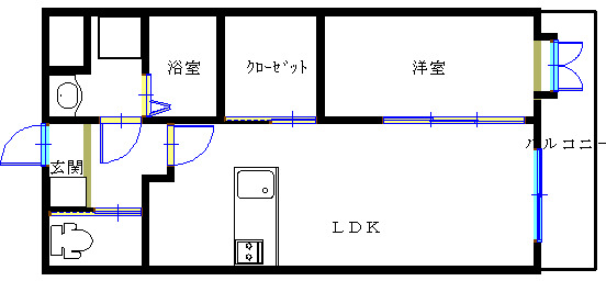 鹿児島市電唐湊線 鹿児島駅前駅 徒歩9分 5階建 築7年の間取り写真