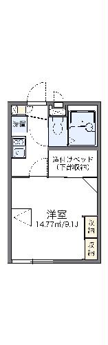 レオパレスダイナスティの間取り